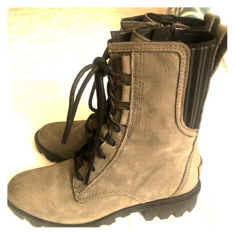 SOREL Phoenix Grey leather boots